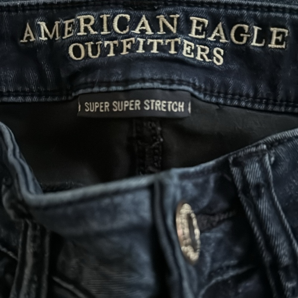 American Eagle super super stretch jegging -dark blue - size 2 Regular - Picture 9 of 9